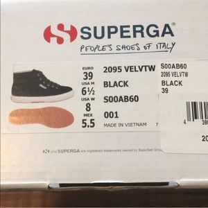 Superga Shoes - Velvet Hightop Sneaker Superga Shoes - Velvet Hightop Sneaker